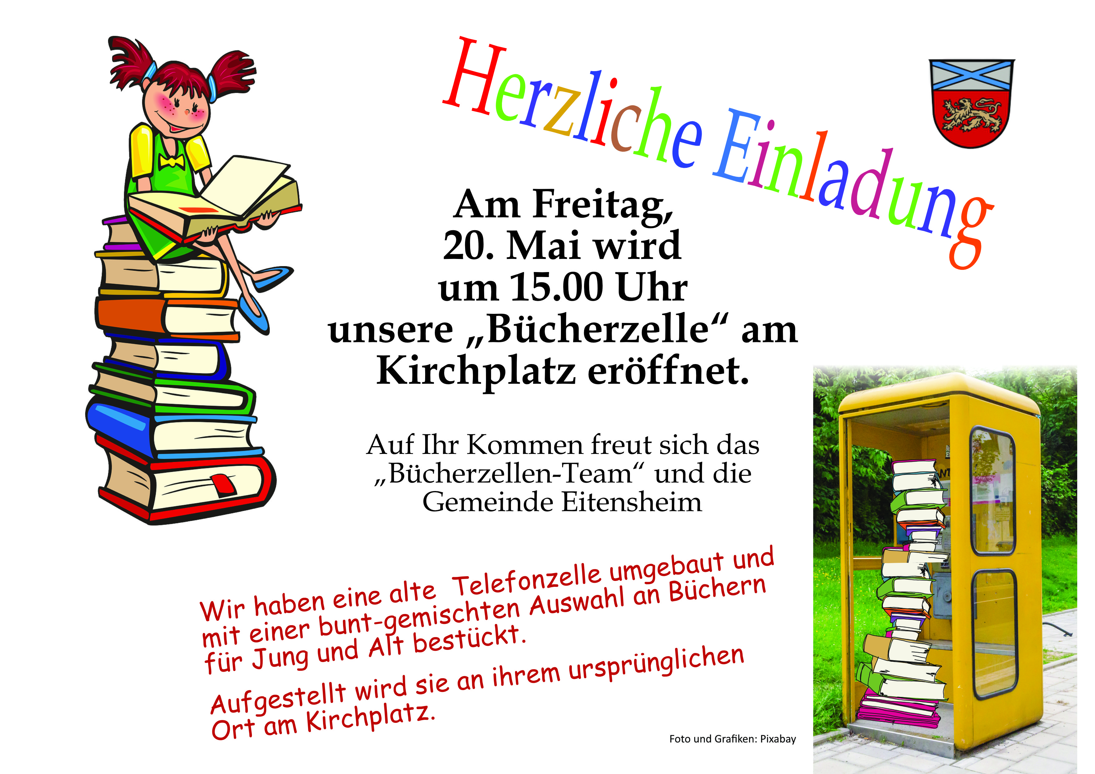 Eitensheim bekommt eine Bücherzelle