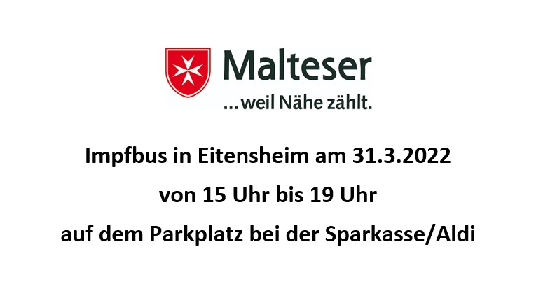 Der Impfbus kommt wieder nach Eitensheim