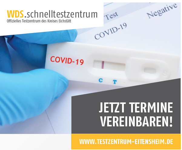 Corona-Schnellteststation in Eitensheim