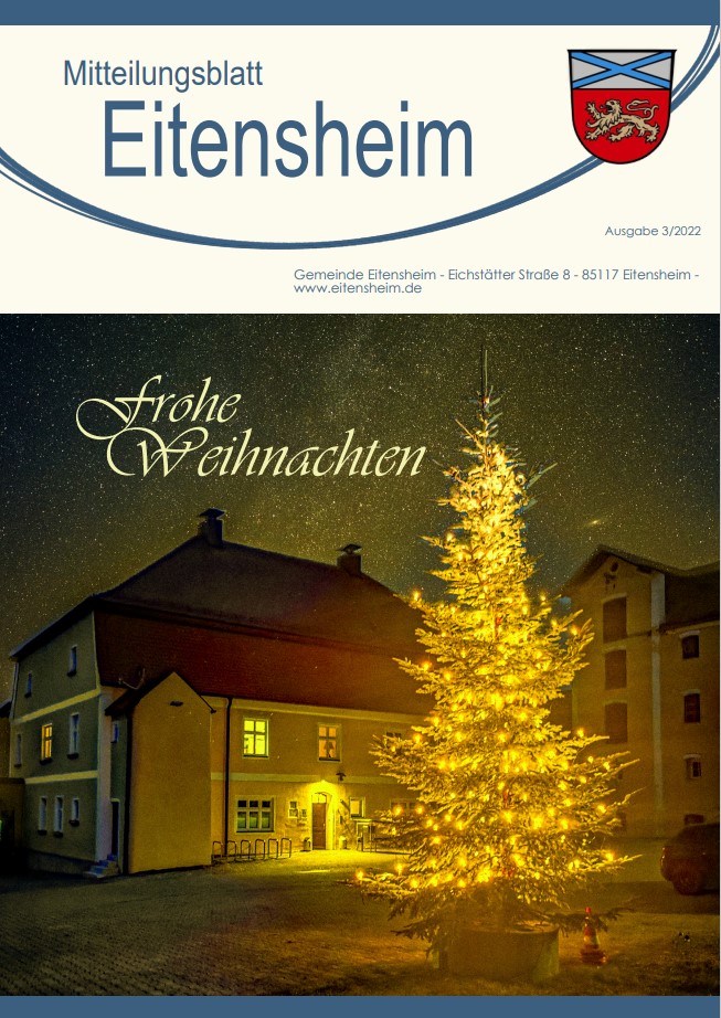 Deckblatt vom Eitensheimer Mitteilungsblatt Ausgabe 2022-3