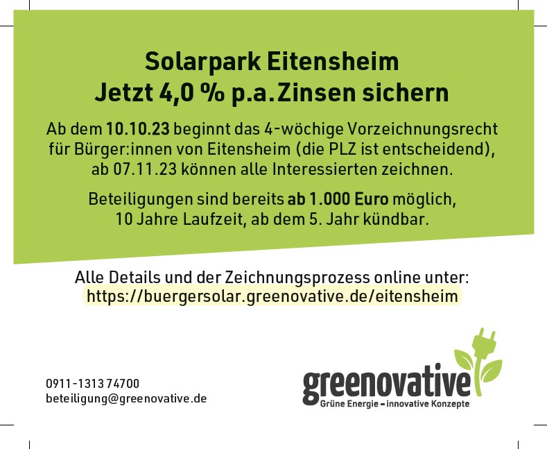 Solarpark Eitensheim