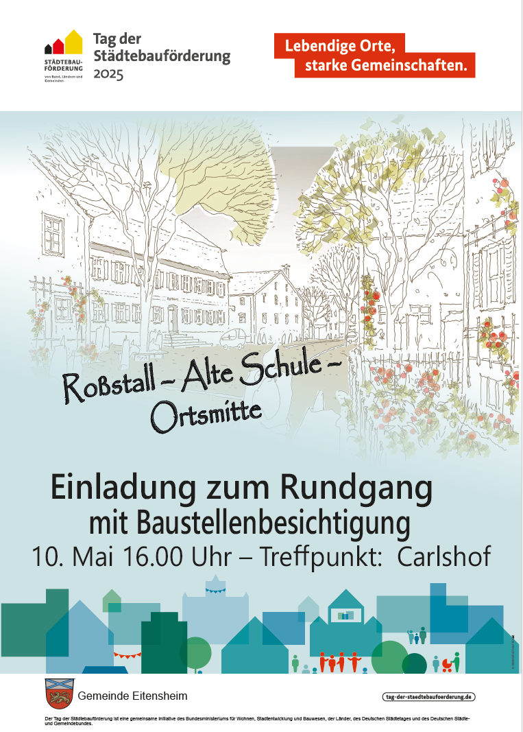 Einladung zum Rundgang mit Baustellenbesichtigung