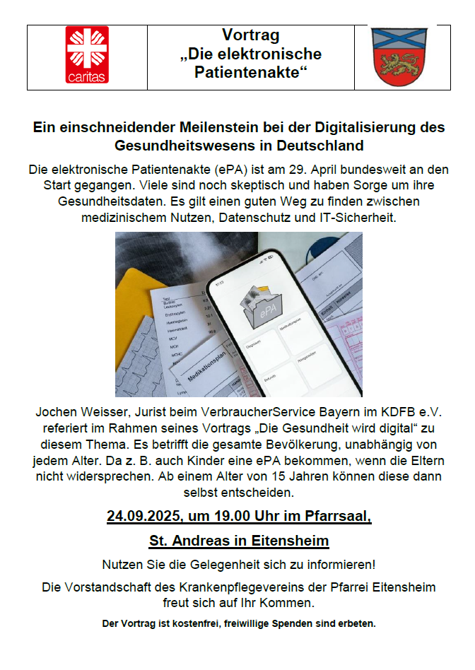 Die elektronische Patientenakte - Vortrag 2025