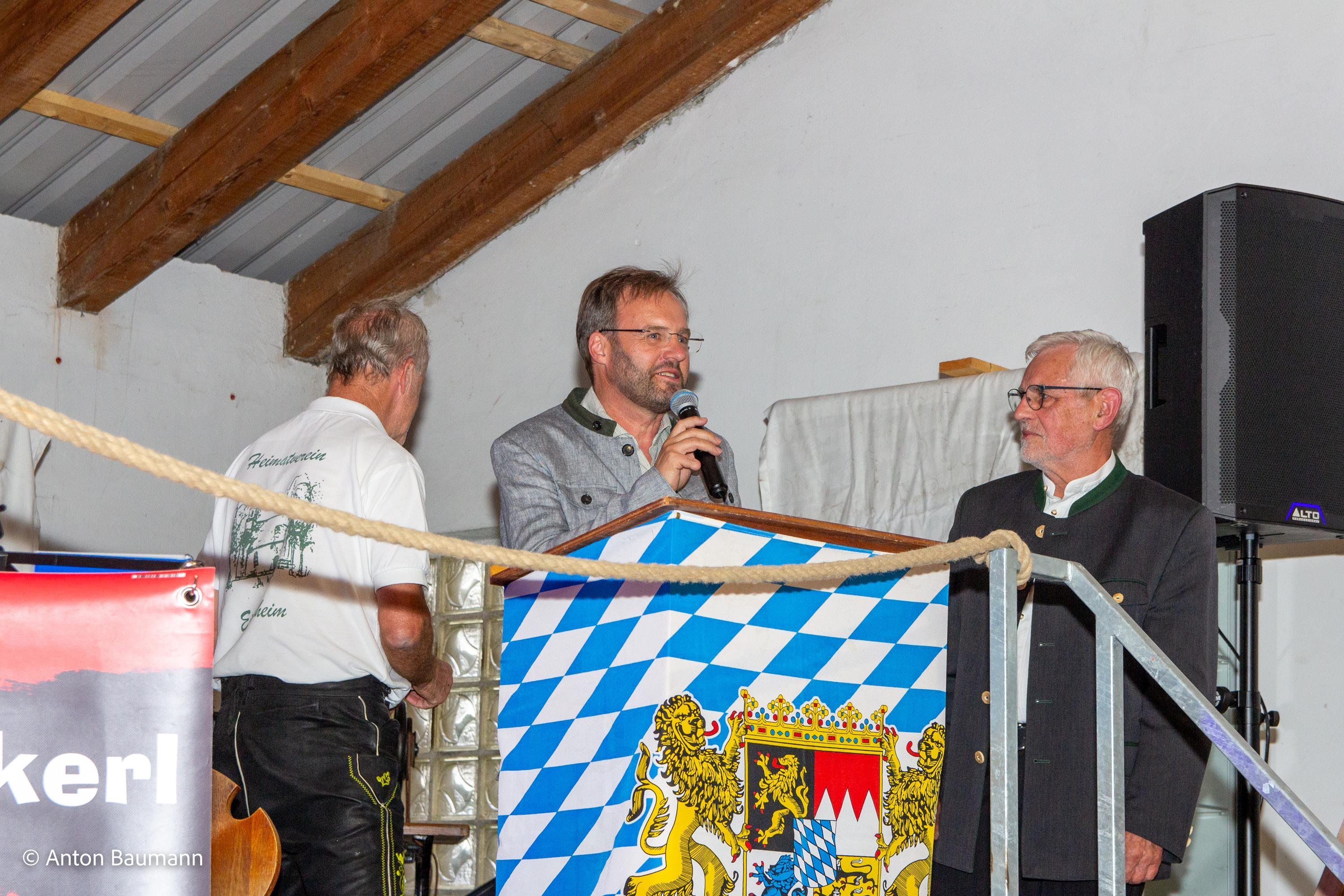 Bürgermeister Diepold bei der Festansprache