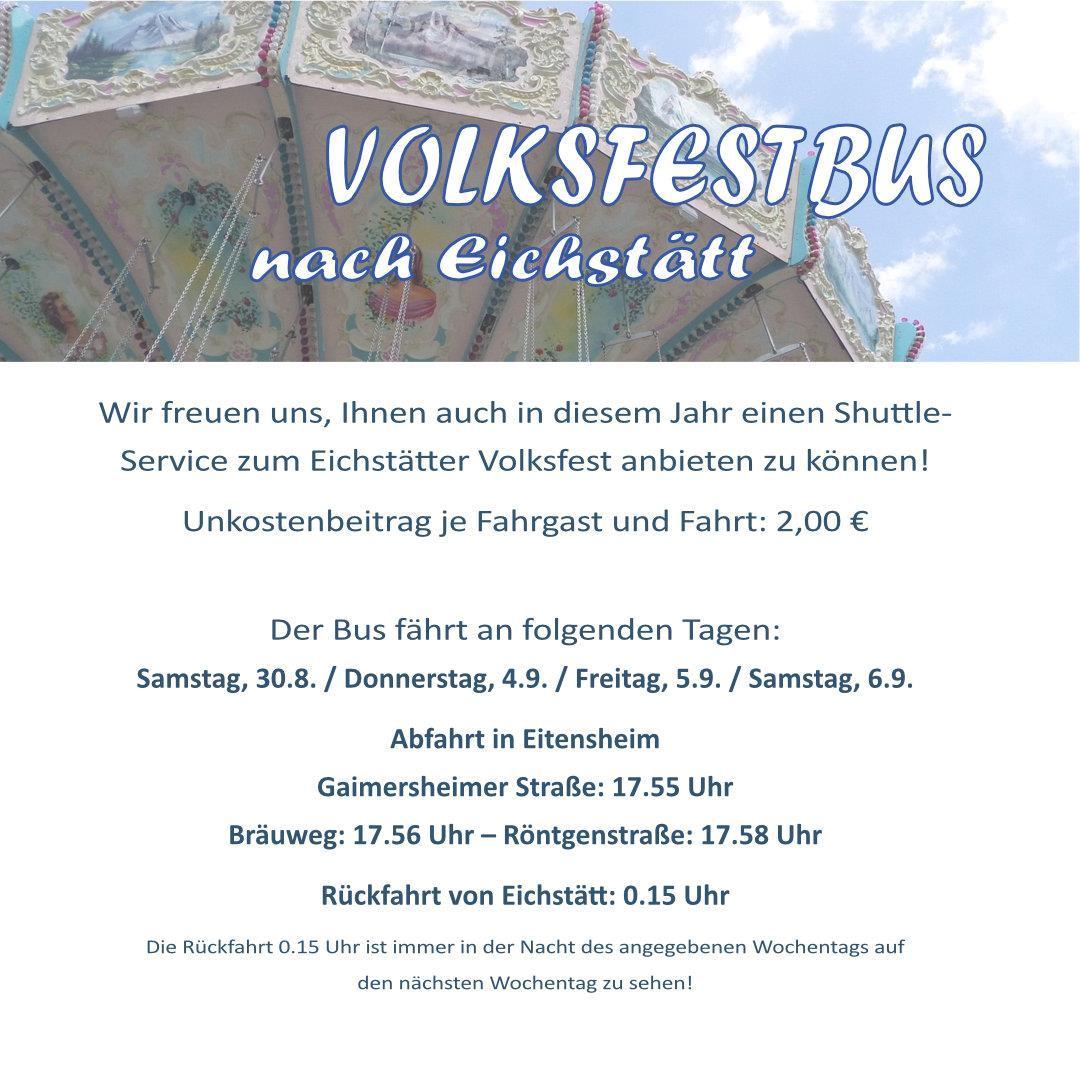 Volksfest-Shuttlebus 2025